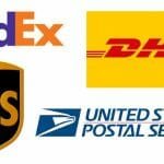 UPS or DHL priority for USA and Canada, Europe Customs cleared Free