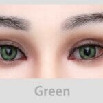Green standard removable eyes